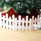 Staccionata in Legno Bianco per Albero di Natale 30x120 cm Recinto Giardino... Staccionata in Legno Bianco per Albero di Natale 30x120 cm Recinto Giardino...