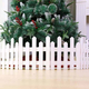 Staccionata in Legno Bianco per Albero di Natale 30x120 cm Recinto Giardino... Staccionata in Legno Bianco per Albero di Natale 30x120 cm Recinto Giardino...