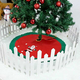 Staccionata in Legno Bianco per Albero di Natale 30x120 cm Recinto Giardino... Staccionata in Legno Bianco per Albero di Natale 30x120 cm Recinto Giardino...