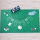 Panno Verde in Tessuto da Tavolo 60x90 cm Poker BlackJack Tovaglia da Gioco...