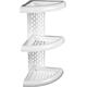 Mensola Angolare Doccia Bagno 3 Ripiani Shampoo Scaffale Portasapone Plastica