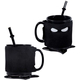 Tazza Ninja con Benda Stella Cucchiaino Colazione Thè Latte Caffè Idea Regalo...