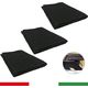 3x Filtro Universale per Cappa Cucina Antigrasso Panno Nero Misura 80x40 cm