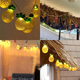 Catena Luminosa LED ad Energia Solare 10 Lampadine Forma Ananas Luci da...