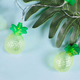 Catena Luminosa LED ad Energia Solare 10 Lampadine Forma Ananas Luci da...