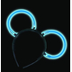 5x Montature Orecchie Luminose Cerchietto Coniglio Accessori Fluo Starlight