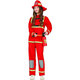 Costume Carnevale da Pompiere travestimento vigile del fuoco ragazzi 14-16...