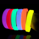 5x Maxi Braccialetti Luminosi Bracciali Fluo Discoteca Fluorescenti Starlight