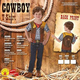 Costume Carnevale Cowboy T-shirt per bambini 3-8 anni travestimento Halloween...
