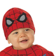 Costume Carnevale Spiderman supereroe bambini neonato 0-12 mesi Halloween...