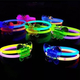 5x Braccialetti Luminosi Accessori Bracciali Doppi Fluorescenti Starlight DJ...