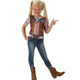 Costume Carnevale T-shirt Cowgirl bimba 3-8 anni travestimento Halloween (3-4...