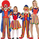 Costume Carnevale da clown travestimento Pagliaccio adulto uomo taglia M/L...