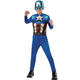 Costume Carnevale Capitan America Marvel Avengers Supereroe bambini 3-8 anni...