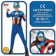 Costume Carnevale Capitan America Marvel Avengers Supereroe bambini 3-8 anni...