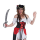 Costume Carnevale piratessa del mare bucaniera Corsara Halloween Taglie M/L...