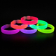 5x Maxi Braccialetti Luminosi Bracciali Fluo Discoteca Fluorescenti Starlight...