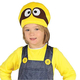 Costume Carnevale da Minion Cattivissimo Me unisex travestimento 7-12 anni...