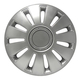 Set di 4 Copricerchi Universali Coppe Auto Silverstone Grigio 13/14/15...