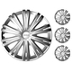 Set 4 Copricerchi Universali Coppe Copriruota Borchie Giga 13"/14"/15"/16" (16")