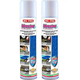 2x Impermeabilizzante Spray Idrostop Capote Tessuti Anti Pioggia Auto 300ml