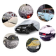 Telo Copriauto in PVC Felpato XS Neve Pioggia Sole Copri Auto Impermeabile...