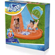 Acqua Scivolo Ferroviario con 2 Corsie Bambini 488cm Gioco Esterno Giardino...