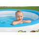Piscina Rotonda Gonfiabile Fuoriterra Bambini Giardino 196x53cm 3 Anelli 3