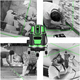 Livella Laser Tracciatore Autolivellante 360º Rotazione 5 Linee Verdi Q-SP01...