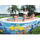 Piscina Gonfiabile Fuoriterra Bambini Family Giardino 262x157x46 cm Acquario...