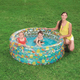 Piscina Gonfiabile Fuori Terra Tonda Bambini 150x53 cm da Esterno 3 Anelli...