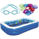 Piscina 3D Gonfiabile Giardino per Bambini 262x175x51cm Avventura Marina