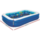 Piscina 3D Gonfiabile Giardino per Bambini 262x175x51cm Avventura Marina 8