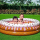Piscina Rotonda Gonfiabile Ciambella 160x38cm Bambini Giardino 3 Anelli Mare...