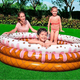 Piscina Rotonda Gonfiabile Ciambella 160x38cm Bambini Giardino 3 Anelli Mare...