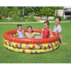 Piscina Rotonda Gonfiabile Fuoriterra Bambini Giardino 168x38cm 3 Anelli 4