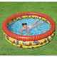 Piscina Rotonda Gonfiabile Fuoriterra Bambini Giardino 168x38cm 3 Anelli 6
