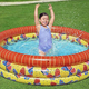 Piscina Rotonda Gonfiabile Fuoriterra Bambini Giardino 168x38cm 3 Anelli 7