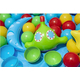Piscina Gonfiabile per Bambini con 50 Palline Set da Gioco 102x25cm 3
