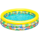 Piscina Rotonda Gonfiabile Fuoriterra 168x38cm Bambini Giardino 3 Anelli Estate