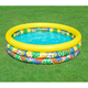 Piscina Rotonda Gonfiabile Fuoriterra 168x38cm Bambini Giardino 3 Anelli...