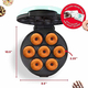 Piastra per Ciambelle 7 Mini Stampi Donuts Dolci Antiaderente Elettrica 700W...