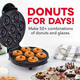 Piastra per Ciambelle 7 Mini Stampi Donuts Dolci Antiaderente Elettrica 700W...