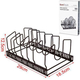 Stand Porta Coperchi Piatti Padelle Da Cucina In Metallo 29x18,5x12,5 cm Nero...