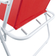 Sedia Relax Spiaggina per Mare e Giardino 52x44x75 cm Pieghevole da Campeggio...