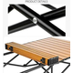Tavolo Da Campeggio Picnic Richiudibile in Legno 93x55x55 cm con Custodia 5