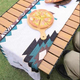 Tavolo Da Campeggio Picnic Richiudibile in Legno 93x55x55 cm con Custodia 6