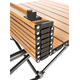 Tavolo Da Campeggio Picnic Richiudibile in Legno 93x55x55 cm con Custodia 7