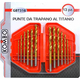 Set da 13 punte per trapano HSS rivestimento in titanio ferro da 1,5mm a 6,5mm