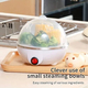 Cuociuova Elettrico Cuoci Uova Cucina Fino a 7 Uova Bollitore 350W 15x14 cm...